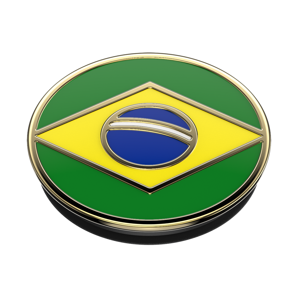 Enamel Brazilian Flag, PopSockets