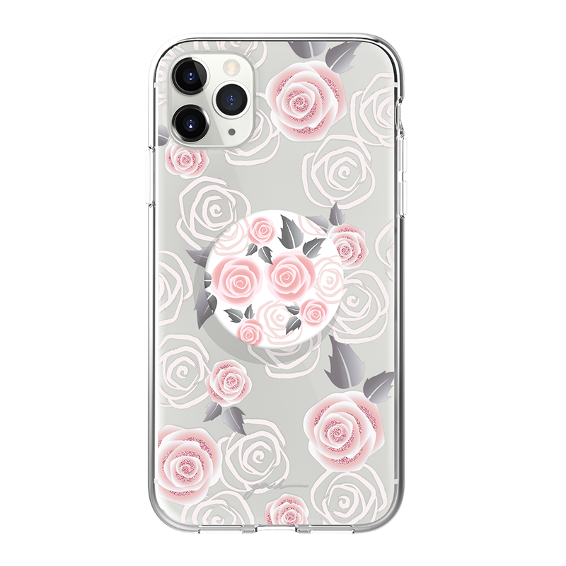 Gosh + Pop Hybrid iPhone 11 Pro Case Rosy Loves, PopSockets
